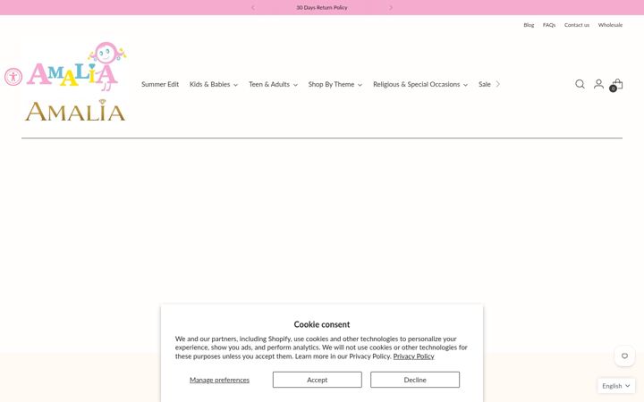 Screenshot of amaliajewelry.com