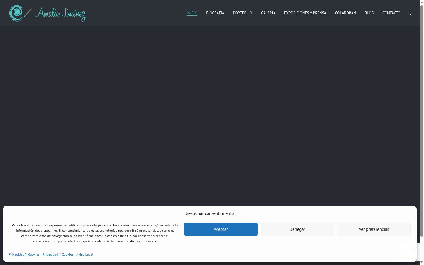 Screenshot des Einwilligungsbanners vor jeglicher Interaktion