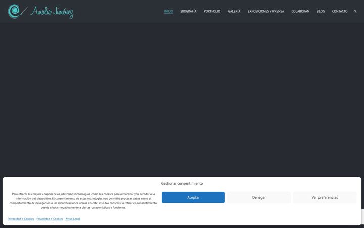 Screenshot of amaliajimenez.com
