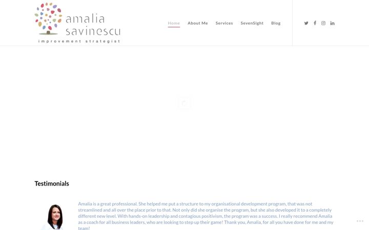 Snimka zaslona za amaliasavinescu.co.uk