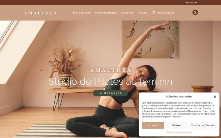 Screenshot von amalthea-studio.com