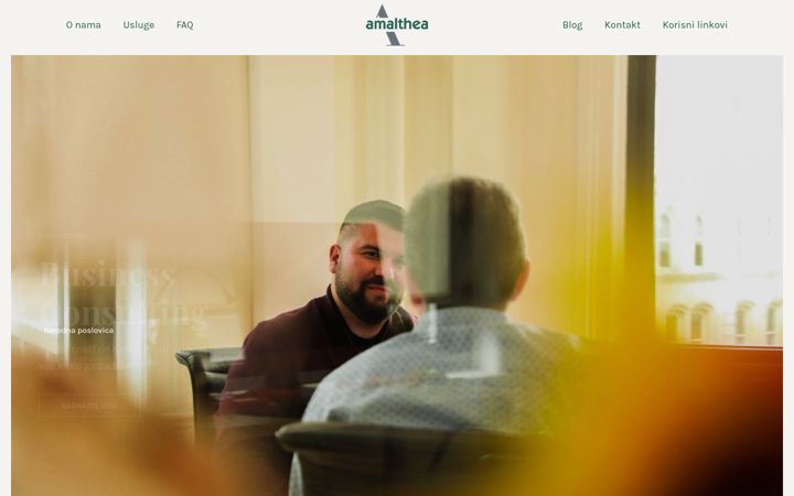 Screenshot of amalthea.com.hr