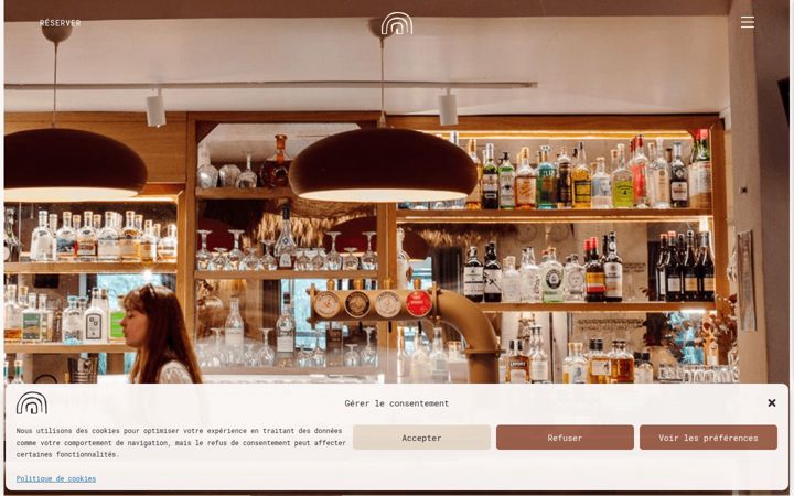 Screenshot von amalunarestaurant.fr