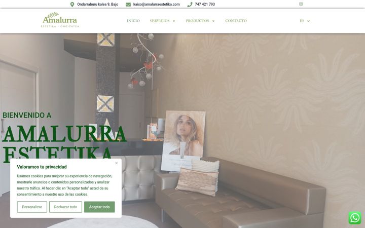 Screenshot of amalurraestetika.com