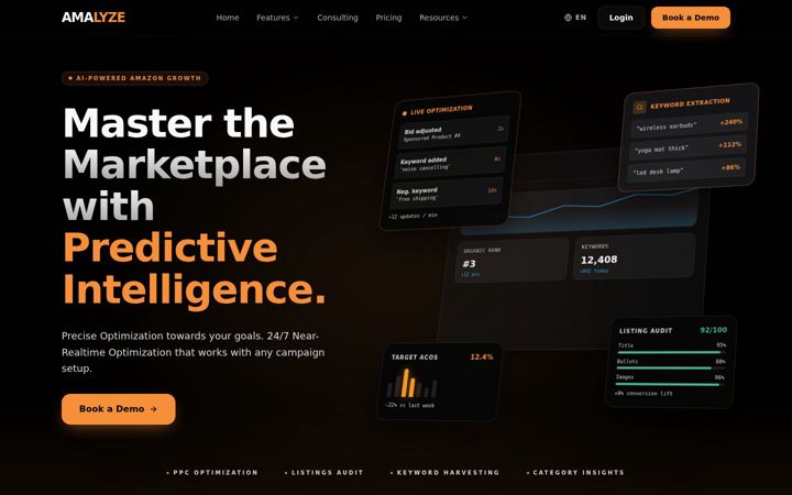 Screenshot of amalyze.com