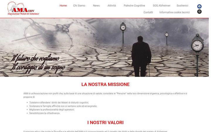 Screenshot of amalzheimer.it
