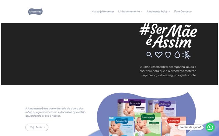 Screenshot of amamente.com.br