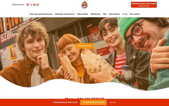 Screenshot of amamkebab.pl