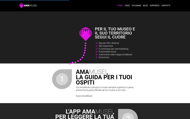 Screenshot stránky amamusei.it