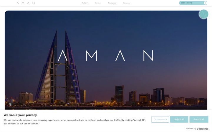 Screenshot of aman-aml.com
