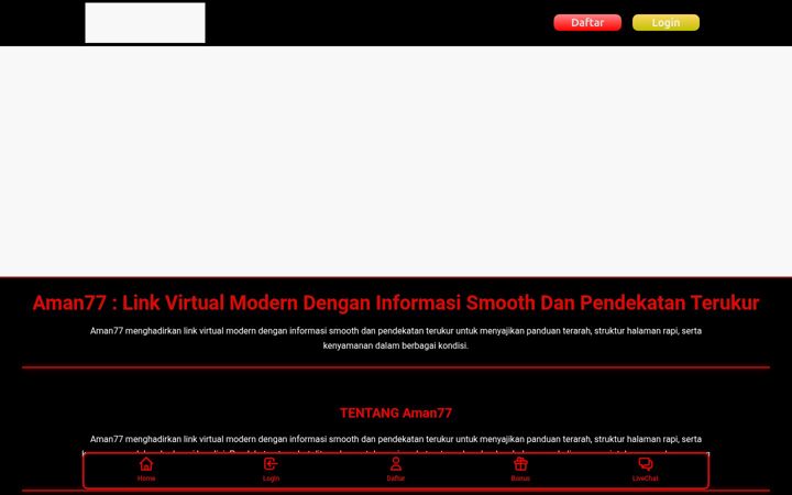 Screenshot of aman77.net