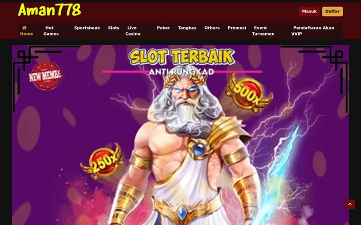 Screenshot of aman778.com