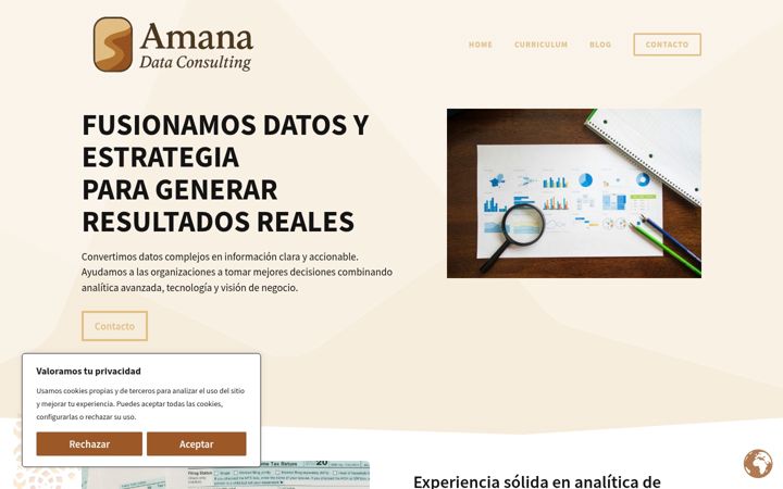Screenshot of amanadataconsulting.es