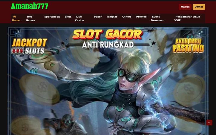 Screenshot of amanah777.net
