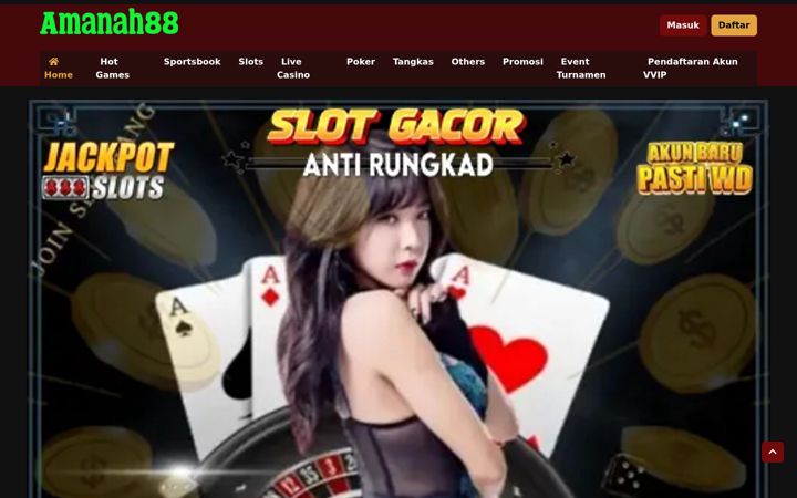 Screenshot of amanah88slot.net