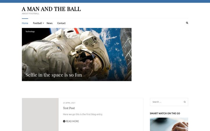 Screenshot of amanandtheball.com