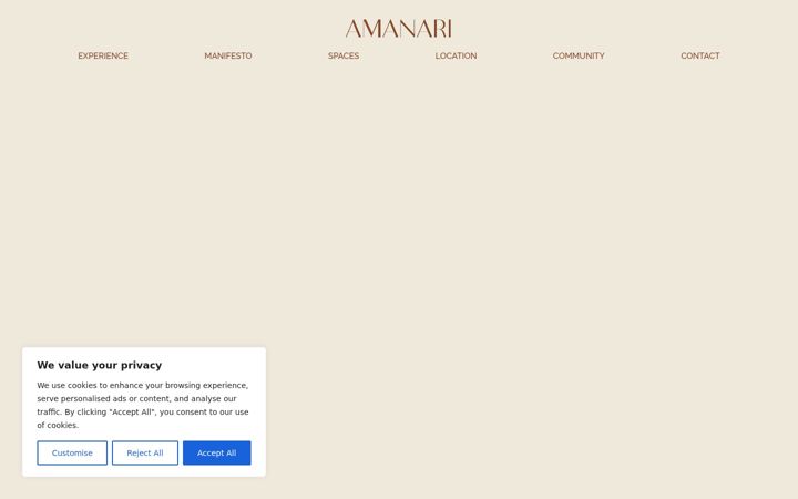 Screenshot of amanariwellnesshouse.com