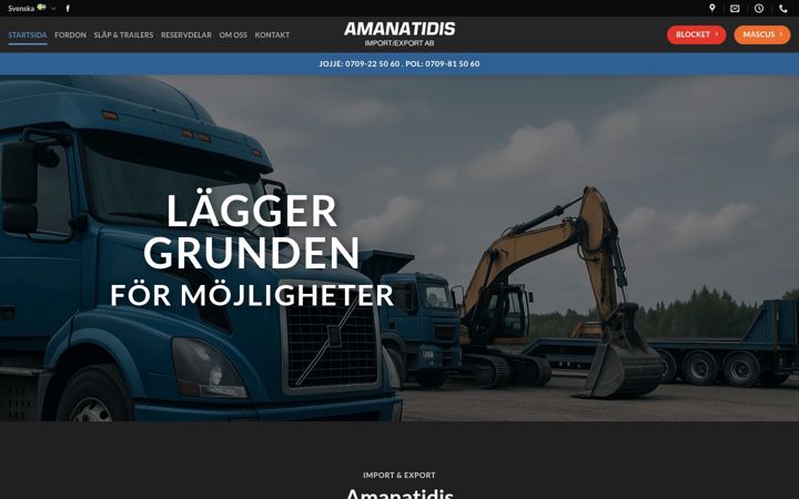 Screenshot of amanatidis.se