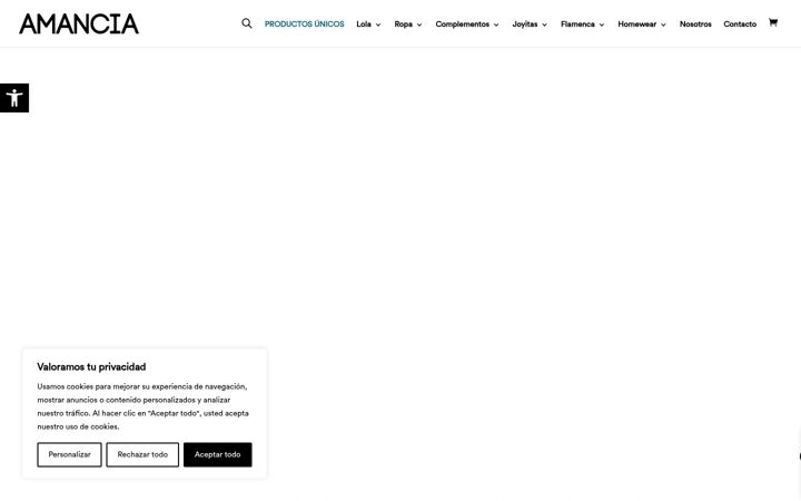 Screenshot ta' amancia.es