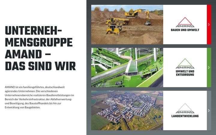 Screenshot of amand.de