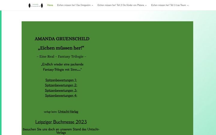 Screenshot von amanda-gruenschild.de