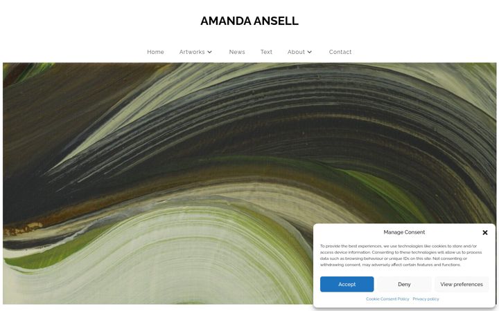 Screenshot ta' amandaansell.co.uk