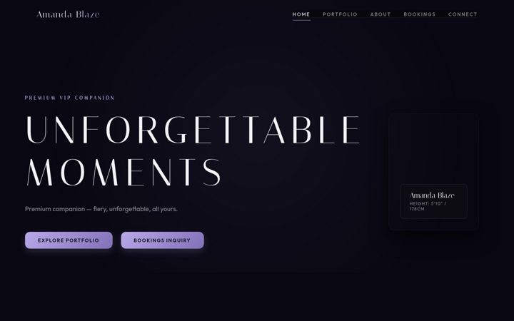 Screenshot of amandaariasvip.com
