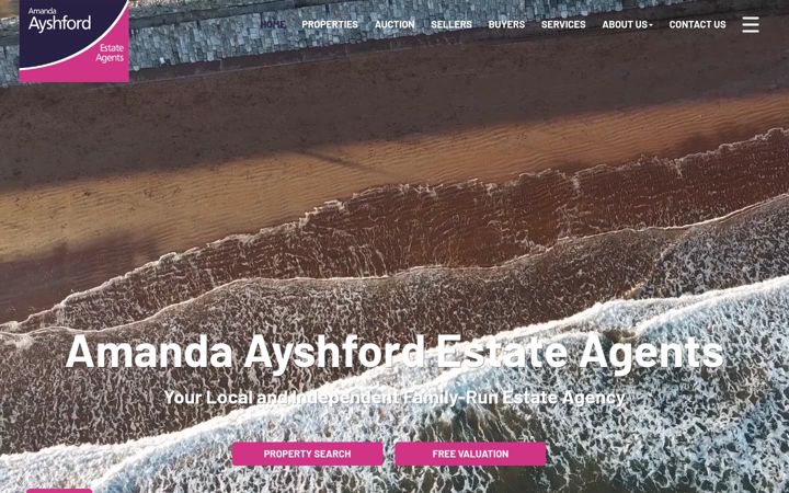 Screenshot of amandaayshford.co.uk