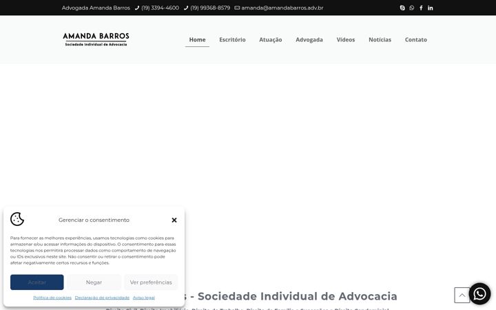 Screenshot van amandabarros.adv.br
