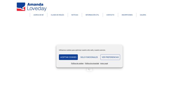 Screenshot van amandaloveday.com