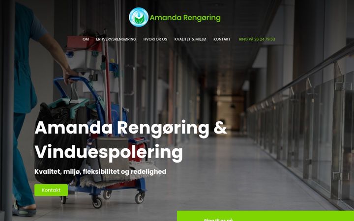 Screenshot of amandaren.dk