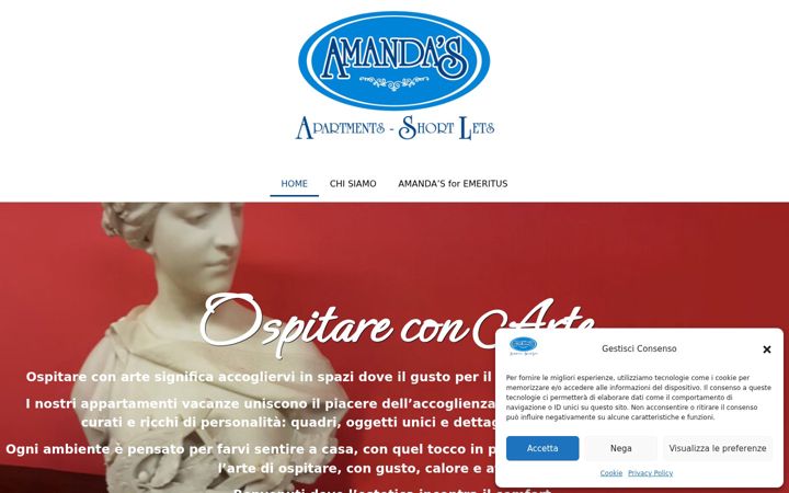 Screenshot stránky amandas.it