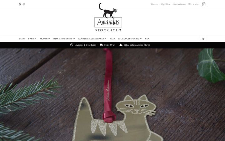 Ekrānuzņēmums no amandasstockholm.se