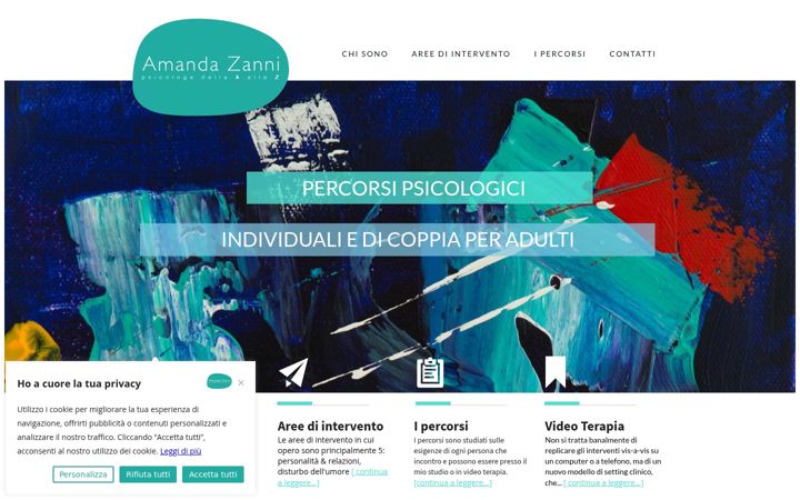 Screenshot of amandazanni.it