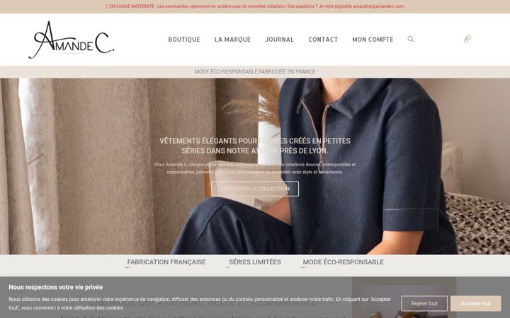 Captură de ecran a amande-c.com