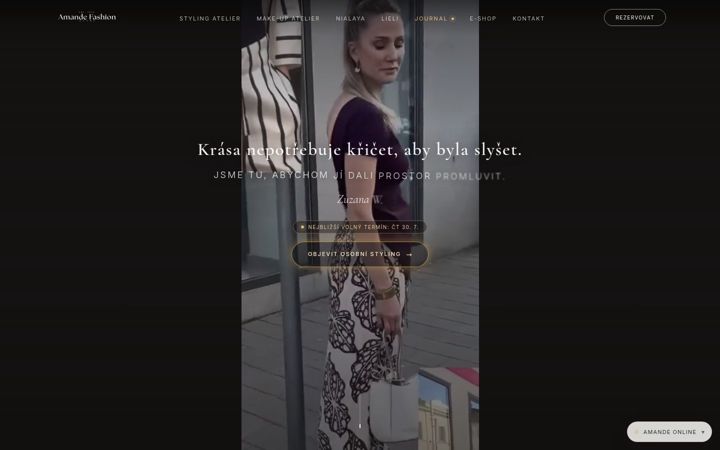 Screenshot of amande.store