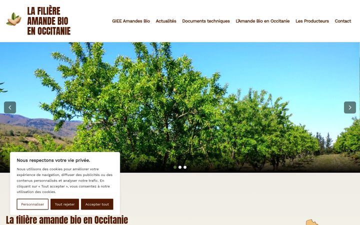 Screenshot of amandebio.com