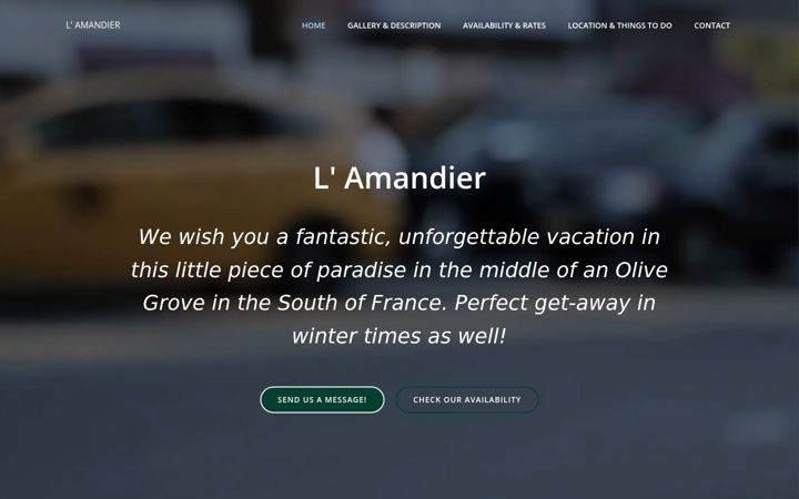 Screenshot of amandier.nl