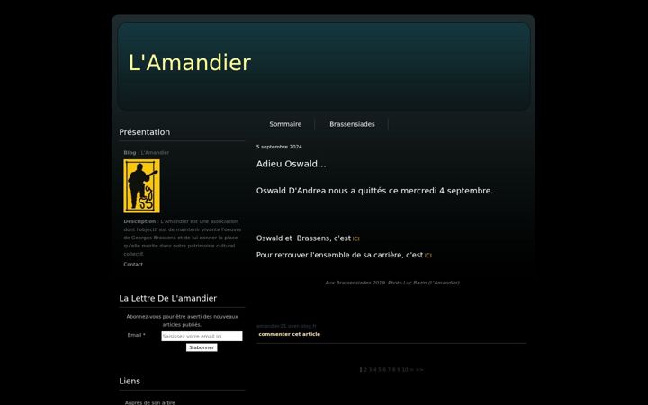 Screenshot of amandier25.com