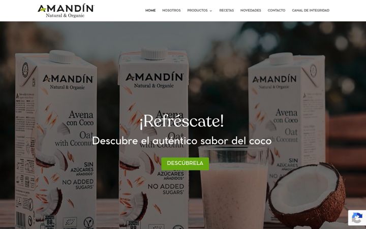 Screenshot di amandin.com
