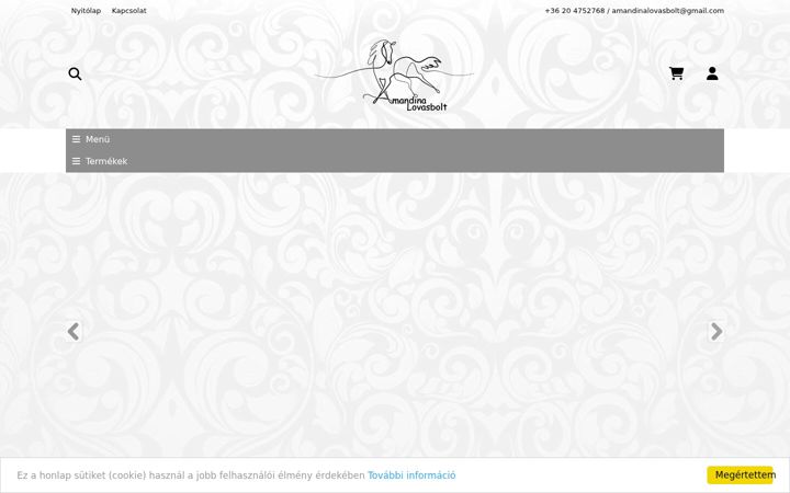 Screenshot of amandinalovasbolt.hu