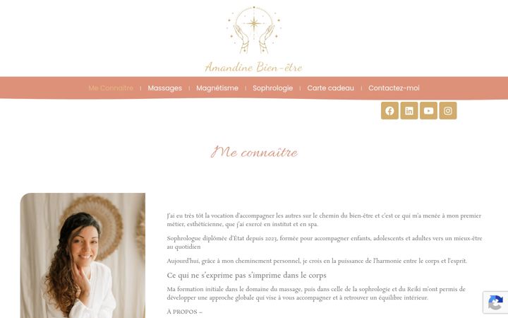 Screenshot di amandine-bienetre.fr