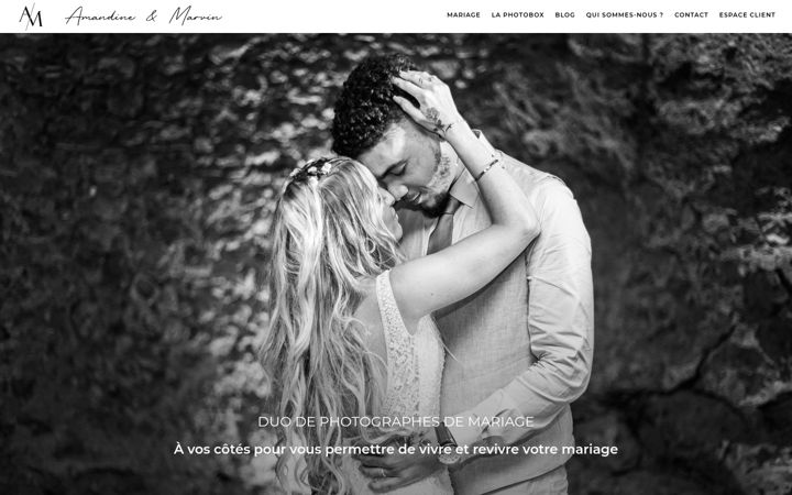 Screenshot of amandine-marvin.fr