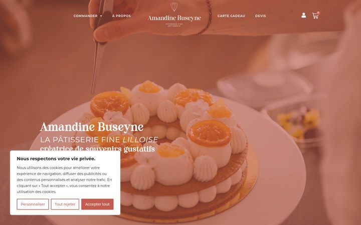 Screenshot di amandinebuseyne.fr