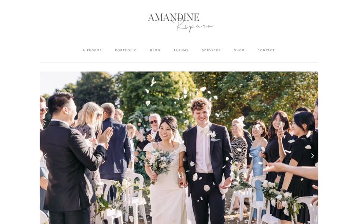Screenshot of amandineropars.com