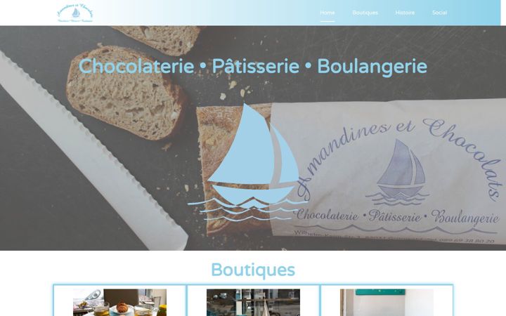 Screenshot of amandinesetchocolats.de