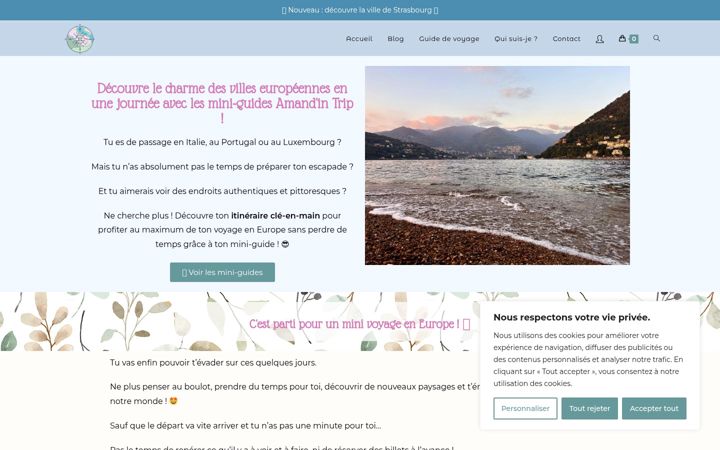 Snimka zaslona za amandintrip.fr