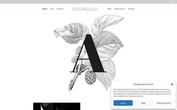 Screenshot of amandum.it