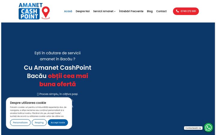 Screenshot of amanetbacau.ro