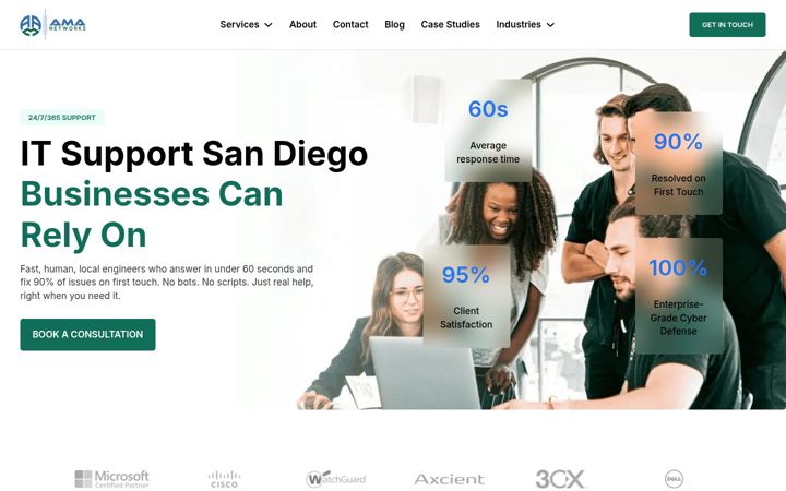 Kuvakaappaus sivustosta amanetworks.com